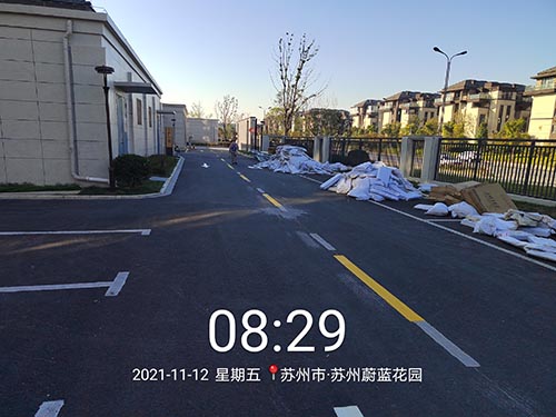 蘇州道路標線冷漆多少錢一平？道路劃線價格多少一米？